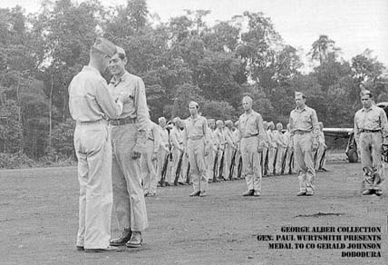 Gerald Johnson receiving decoration