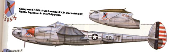 Lt. Ken Clark's P-38 "GYPSY"