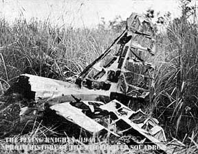 Japanese plane remains at Buna battlefield