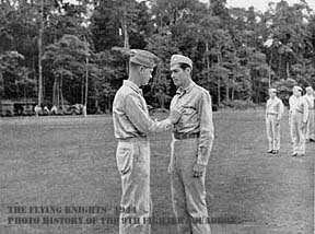 Gen. Smith decorates Gerald Johnson