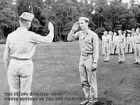 Gen. Smith and J. Harris - salutes